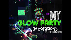 Neon paper garland circle dots banner hanging decorations. Glow Party Decor Food Youtube