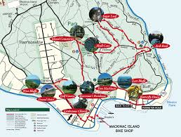 Mi Trail Maps For Self Guided Bike Tour Of Mackinac Island Mackinac Island Mackinac Mackinac Island Michigan