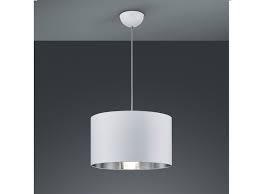 Esstischlampe hängeleuchte tischlampe dimmbar tila. Moderne Hangelampe Dimmbar Mit Stoffschirm O40cm In Weiss Silber Esstischleuchte Kaufen Bei Setpoint Deutschland Gmbh