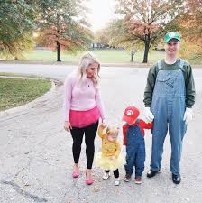 Primary costume items include base mario or luigi costume set and plush options. Super Mario Halloween Costumes Family Covet By Tricia