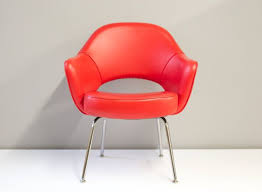 Vintage Knoll Saarinen Executive Arm Chair Red By Sweetgoodsnyc 450 00 Leather Chaise Lounge Chair Chair Leather Dining Room Chairs