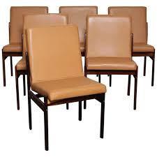 Set Of 6 Jorge Zalszupin Brazilian Rosewood Bent Back Dining Chairs In Leather Dining Chairs Dining Room Chairs Modern Rosewood Dining