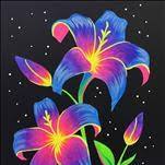 NEW! NEON LILIES! BLACKLIGHT!
