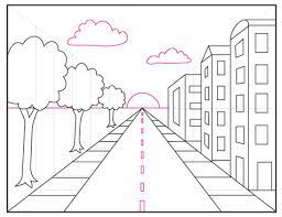 Draw A City With One Point Perspective Art Projects For Kids Some children may not spend hours at the table drawing their masterpieces. draw a city with one point perspective