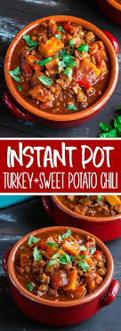 Smoky Chipotle Turkey And Sweet Potato Chili Instant Pot Stove Top Recipe In 2020 Sweet Potato Chili Turkey Sweet Potato Chili Chili Recipe Turkey