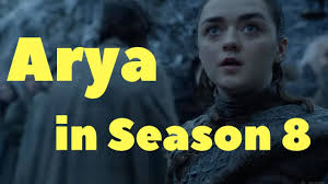 Arya in Season 8