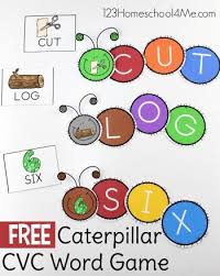 The cvc word building mats are a great way for students to work on their cvc word building and spelling skills. Free Spring Caterpillar Cvc Words Activity For Kindergarten