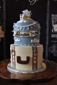 Custom Party Cakes Baby Shower Cakes For Boys Travel Baby Shower Theme Airplane Baby Shower