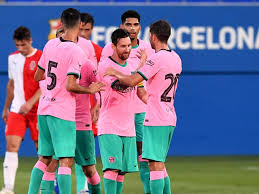 As joan laporta explained, the kit takes. Watch Lionel Messi Score Wonderful Goal In New Barcelona Pink Third Kit Against Girona Eurosport