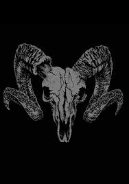 Black And White Goat Wallpaper Dark Nature Inspired Illustrations By Vitor Willemann Bleaq Skull Wallpaper Satanic Art Dark Art