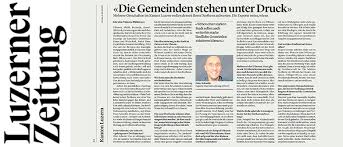 Sie erreichen uns auch über redaktion.online@luzernerzeitung.ch ▬▬ «luzerner zeitung» auf social media ►. Interview In Der Luzerner Zeitung Die Gemeinden Stehen Unter Druck Hochschule Luzern