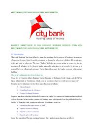 performance evaluation of city bank limited by md papon issuu