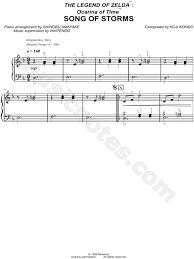Couldn't find a kalimba tab for a song? The Legend Of Zelda Ocarina Of Time Song Of Storms From The Legend Of Zelda Ocarina Of Time Sheet Music Easy Piano Piano Solo In D Minor Download Print