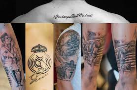 Has the real madrid captain got rid of them all or is it is a doctored image? Madridistas Zeigen Ihre Real Tattoos Real Total