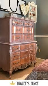 Black And Rose Gold Dresser Rose Gold And Gray Girls Bedroom Makeover Gold Painted Furniture Gold Dresser Diy Girls Bedroom Makeover