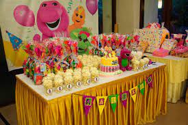 She was super excited to have a barney party! Firefly Inspired Barney Birthday Barney Birthday Party Barney Party