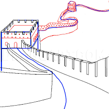 How To Draw The Great Wall Of China, Step By Step, Drawing Guide, By  Koreacow - Dragoart