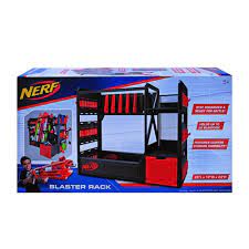 Many different products are made by nerf, which is a subdivision of hasbro. Nerf Elite Blaster Rack Toys R Us Brunei Official Website