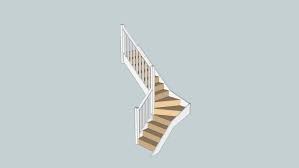Should you stumble, you have no recourse. Stairbox Com 3 Winder Staircase With Handrail 3d Warehouse