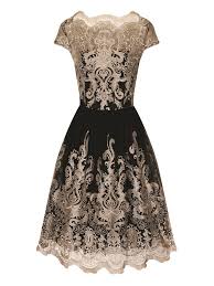 Vintage Cocktail Dresses Party Dresses Prom Dresses Metallic Party Dresses Embroidered Midi Dress Black Embroidered Dress