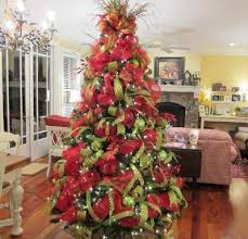 Deco Mesh Christmas Tree Mesh Christmas Tree Christmas Tree Inspiration Ribbon On Christmas Tree