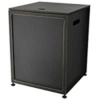 The commercial grade stainless steel burner also comes with red lava rocks and can produce up to 48,000 btus of heat using just a 20 lbs. Bond Manufacturing 67635 Cover Hideaway Table For Gas Fire Pits Suitable For Any 20lb Propane Tanks Black Buy Online At Best Price In Uae Amazon Ae
