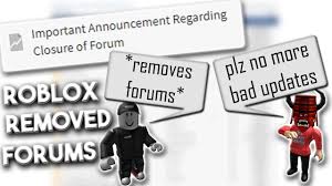 Roblox Are Removing Forums Rant Youtube