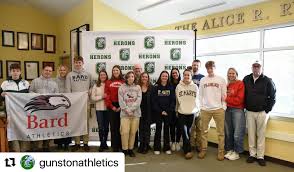 The Gunston School is pleased to announce that five members of the class of  2024 have signed their letters of intent to play sports at the college  level. Aiden Dunlap will be