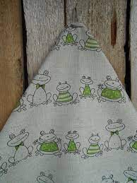 Linen Tea Towel Hand Towel Kitchen Towel Dish By Vivicreative 10 00 Frog Tea Frog Decor Tea Towel Gift