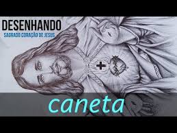 Consagração do gênero humano ao sagrado coração de jesus. Desenhando Sagrado Coracao De Jesus Caneta Youtube