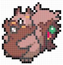Here you will find the best pixel art pokemon images. Greedent Sprite Patron Diseno Pixel Art Pokemon Pokemon Perler Beads Pokemon Sprites