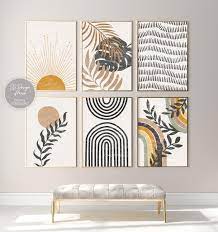 Check spelling or type a new query. Boho Wall Art Gallery Wall Set Mid Century Modern Prints Etsy