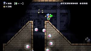 We found that you can use night mode in the . Super Mario Maker 2 Wizard Dojo