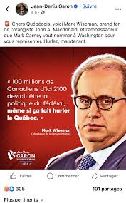 Voici Mark Wiseman, l'homme que Mark Carney souhaite nommer ambassadeur du  Canada aux États-Unis : r/Quebec