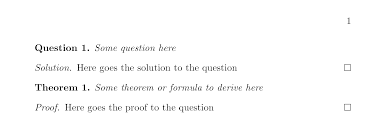 Proof Like Environment Tex Latex Stack Exchange