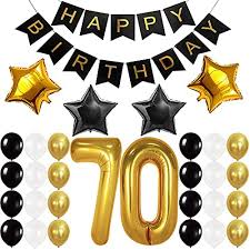 20.9kshares facebook0 twitter0 pinterest20.9k stumbleupon0 tumblrdisco parties are. 70th Birthday Party Decorations Kit 70th Birthday Party Supplies 70 Balloons Number Black And Gold Banner And Balloons Great 70 Years Old Party Supplies 70 S Theme Party For Adult Buy Online