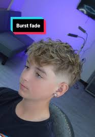 Textured Fringe and Mid Burst Fade Haircut in Sheboygan