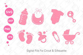 Download Baby Bottle Svg Baby Shower Svg Svg Dxf Png 1312823 Cut Files Design Bundles