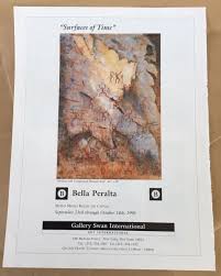 Bella Peralta at Swan gallery exhibition ad 1996 vintage art magazine print 