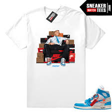 Off White Jordan 1 T Shirt Sneaker Match Tees Similar with off white logo png. off white jordan 1 t shirt al bundy shoe connect white tee