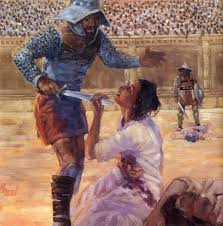 Pertpetua Was A Rich Lord S Daughter In Rome She Was Young Married And Nursing A Young Son But She Gave Up Everything For Martyrs Biblical Art Christian Art