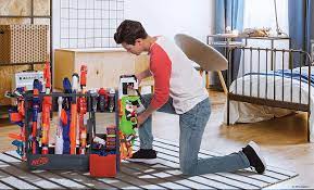 This wall is 5' wide by 8' tall. Hasbro Nerf Elite Blaster Rack Amazon De Spielzeug