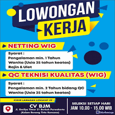 Bagi yg berminat bisa hubungi di no wa. Info Lowongan Kerja Netting Wig Terbaru 2021