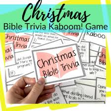 Make sure to get a special prize for the winner of this tricky trivia game. Kaboom Bible Trivia Game For Christmas By Becca S Bible Class Tpt