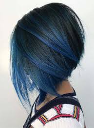 Modern Trends Of Blue Ombre Hair Colors To Apply With Short Haircuts Right Now Women Who Still C Bob Hairstyles For Thick Bob Hairstyles Medium Bob Hairstyles