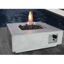 Fire pit features a decorative base that cleverly conceals a propane tank (not included) and a control panel, making it an. Modern Safe For Use On Wooden Deck Fire Pits Allmodern