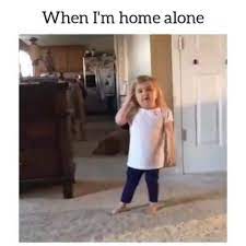 When I M Home Alone Video Funny Baby Memes Cute Funny Baby Videos Cute Funny Quotes