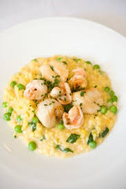 Saffron Risotto With Scallops And Shrimp Kuleto S Seafood Recipes Risotto Recipes Entree Recipes