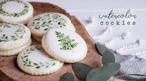 How to paint cosmos using watercolor. How To Create Hand Painted Watercolor Cookies Youtube