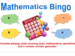 Bingo Card Generator Excel Mathematics Bingo Game Mathematics Bingo Bingo Games